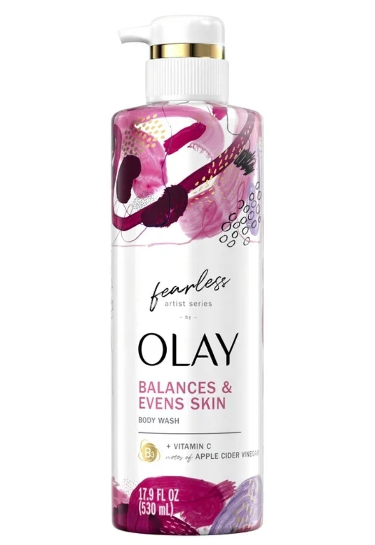 Olay Fearless Skin Balancing Womens Body Wash With Vitamin C And Notes Of Apple Cider Vinegar