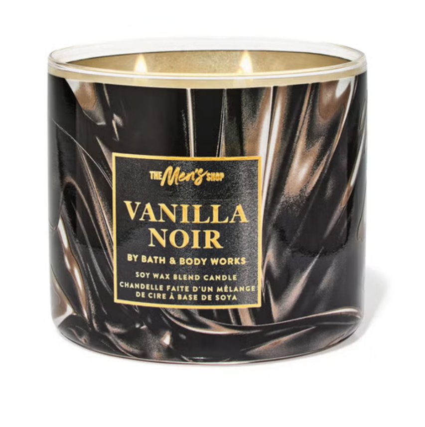 Vanilla Noir 3-wick Scented Candle 411g