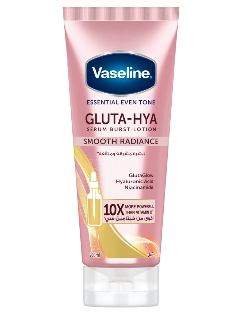 Vaseline Essential Even Tone Smooth Radiance Gluta-Hya Serum Burst UV Lotion