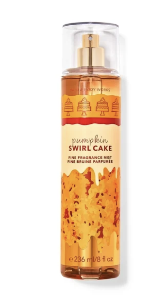 Bath & Body Works Pumpkin Swirl Cake Body Mist 236ml