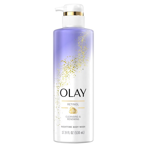 Olay Cleansing & Renewing Nighttime Women's Body Wash with Vitamin B3 and Retinol 530ml