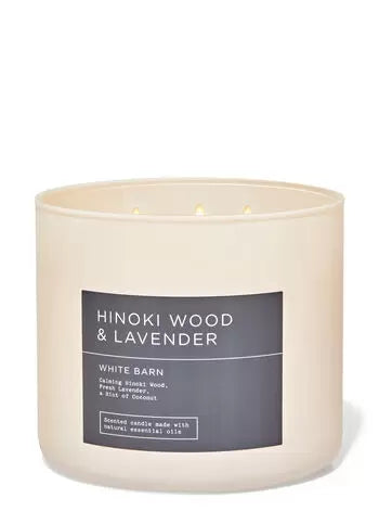 Hinoki Wood & Lavendar Scented Candle