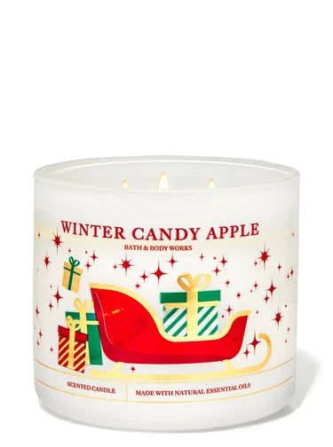 Winter Candy Apple 3-wick scented candle