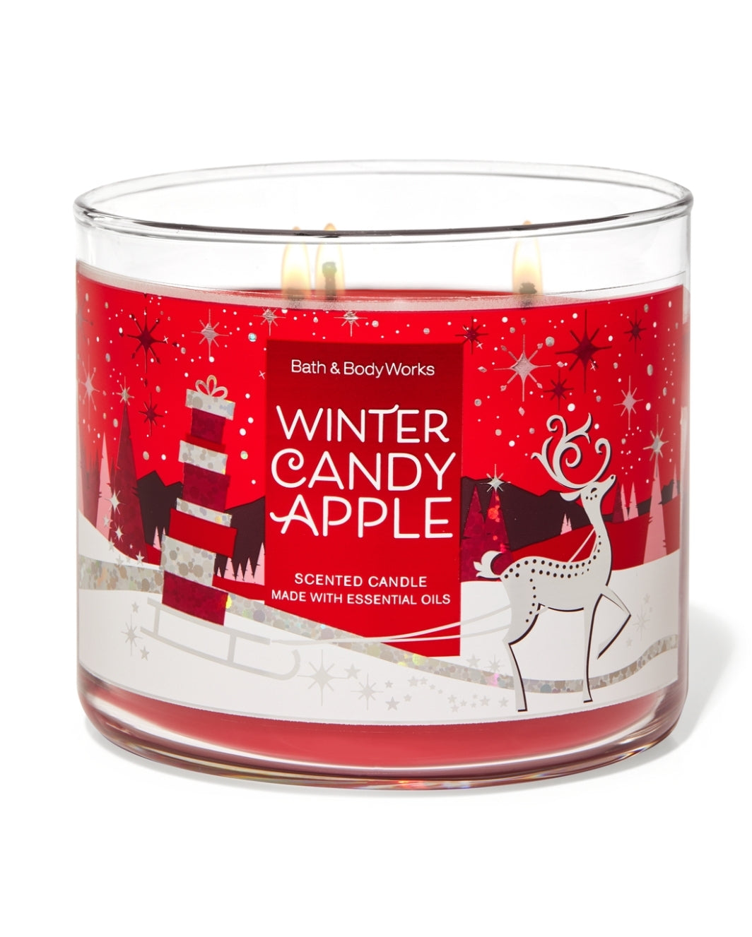 Winter Candy Apple 3-wick Scented Candle