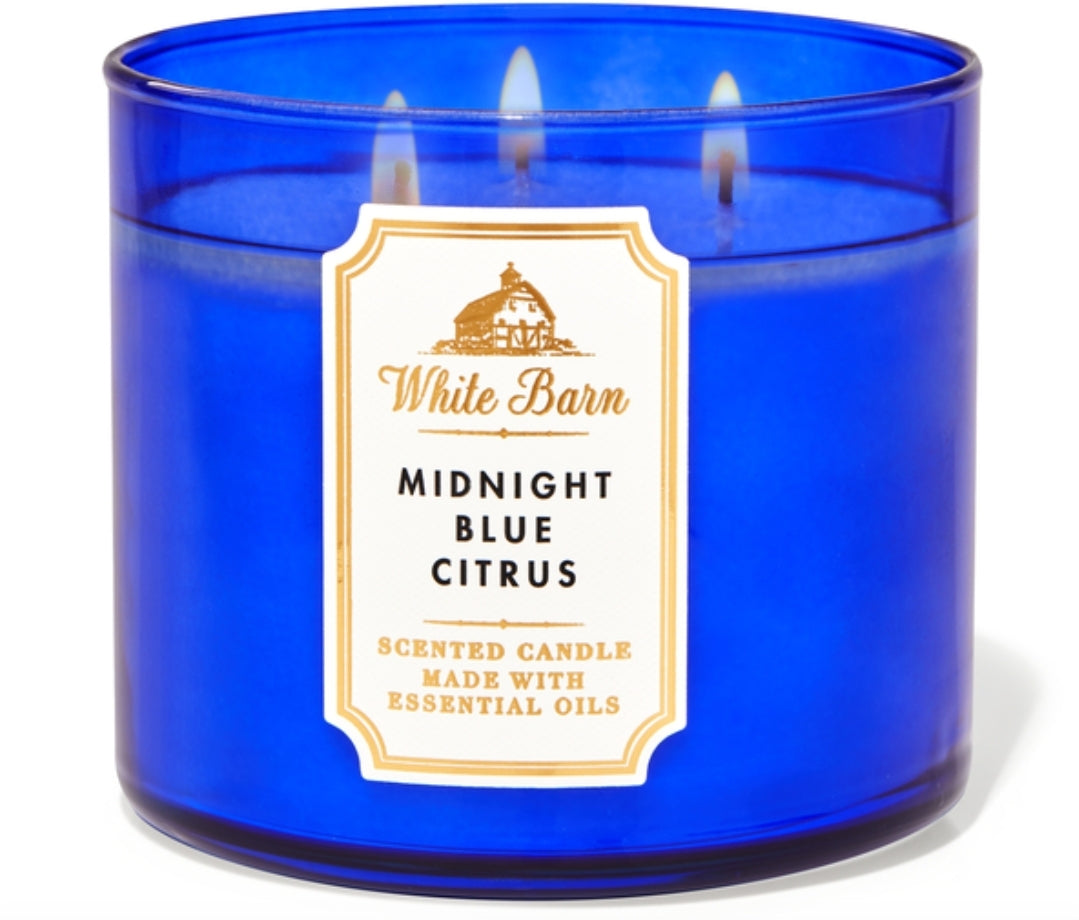 Midnight Blue Citrus scented candle