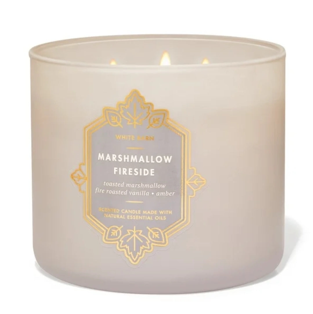 Marshmallow Fireside 3-Wick Scented Candle
